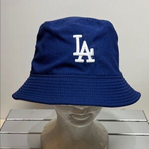 Nike Dri-Fit Dodgers Blue/White Embroidered LA Logo Bucket Hat
